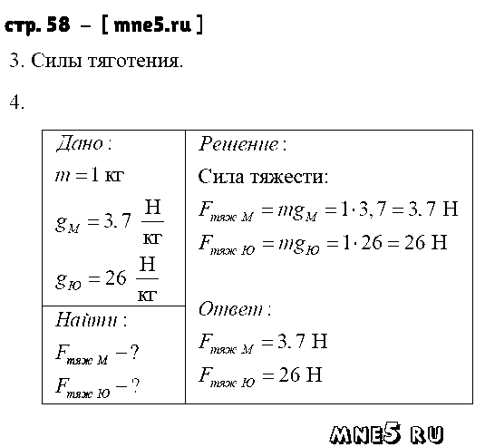 ГДЗ Физика 7 класс - стр. 58