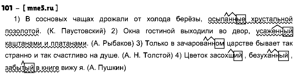ГДЗ Русский язык 7 класс - 101