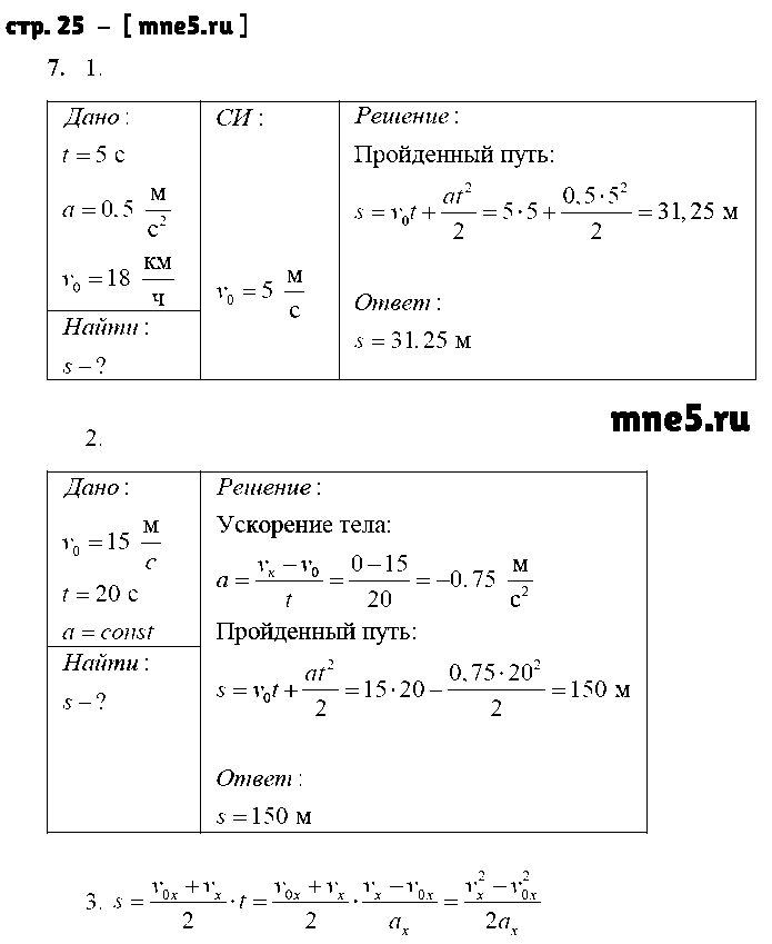 ГДЗ Физика 9 класс - стр. 25