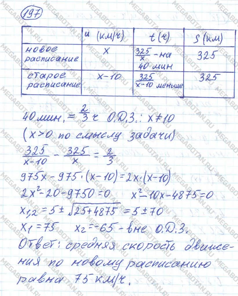 ГДЗ Алгебра 11 класс - 197