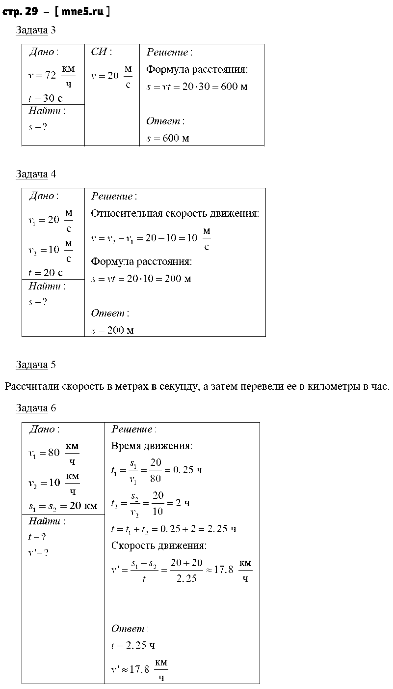 ГДЗ Физика 7 класс - стр. 29