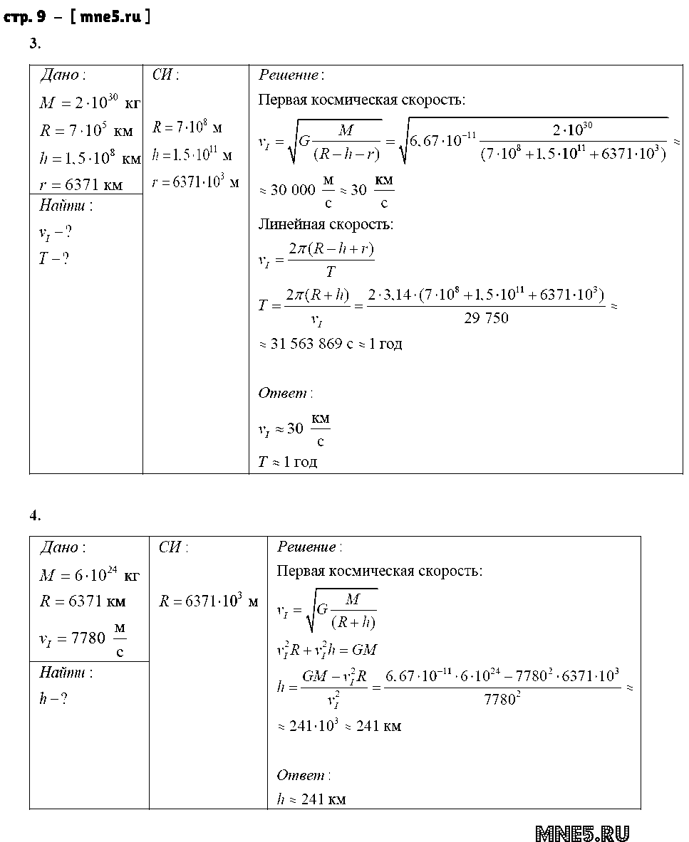 ГДЗ Физика 9 класс - стр. 9
