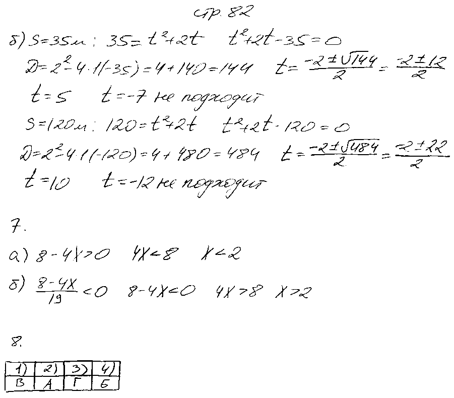 ГДЗ Алгебра 9 класс - стр. 82