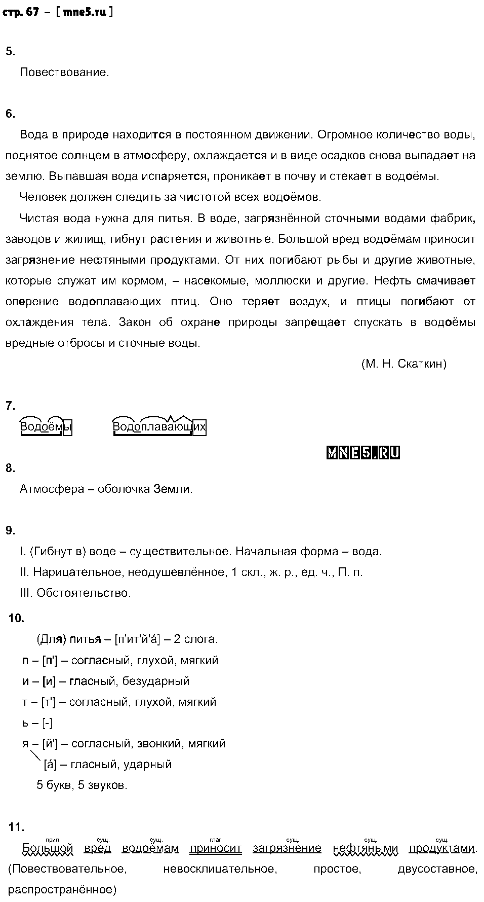ГДЗ Русский язык 5 класс - стр. 67