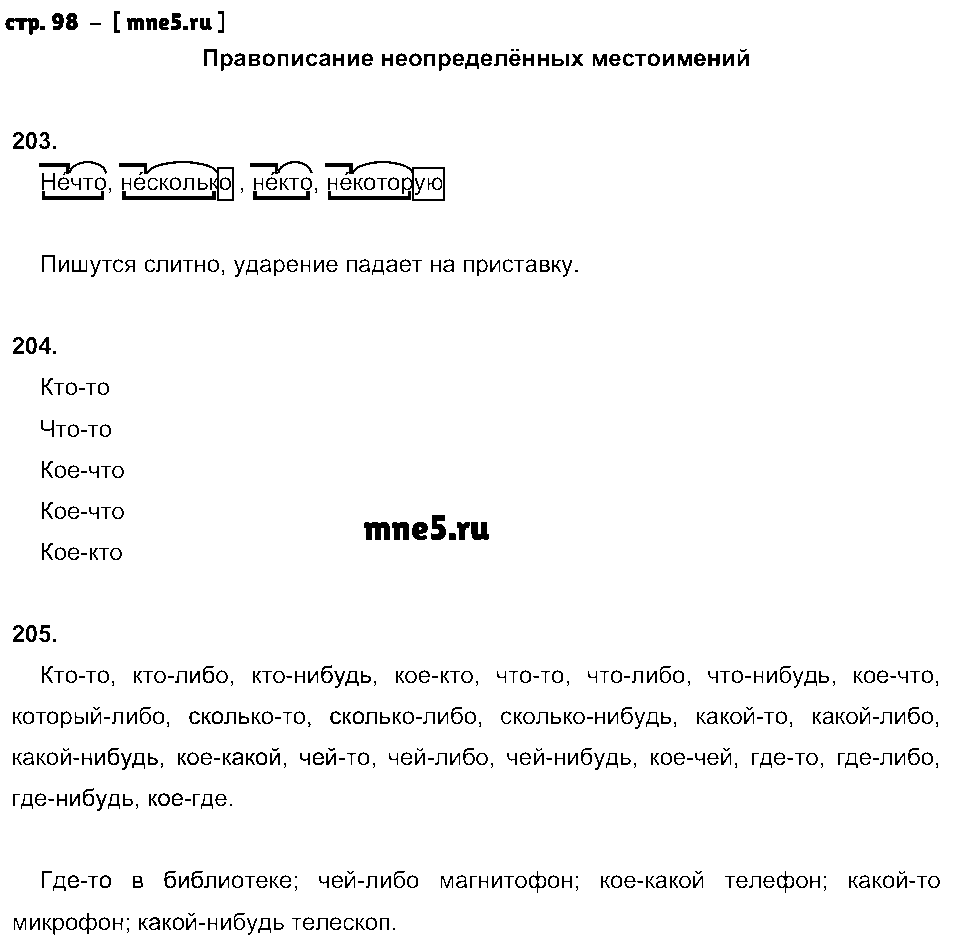 ГДЗ Русский язык 6 класс - стр. 98