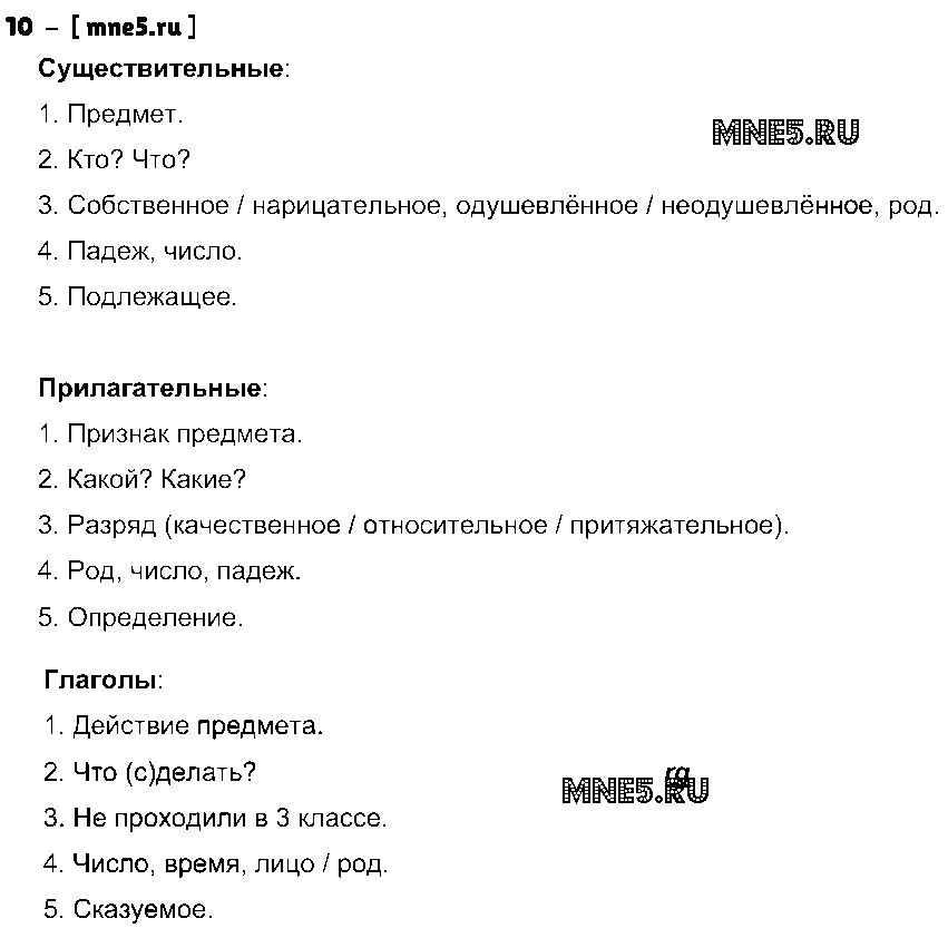 ГДЗ Русский язык 3 класс - 10