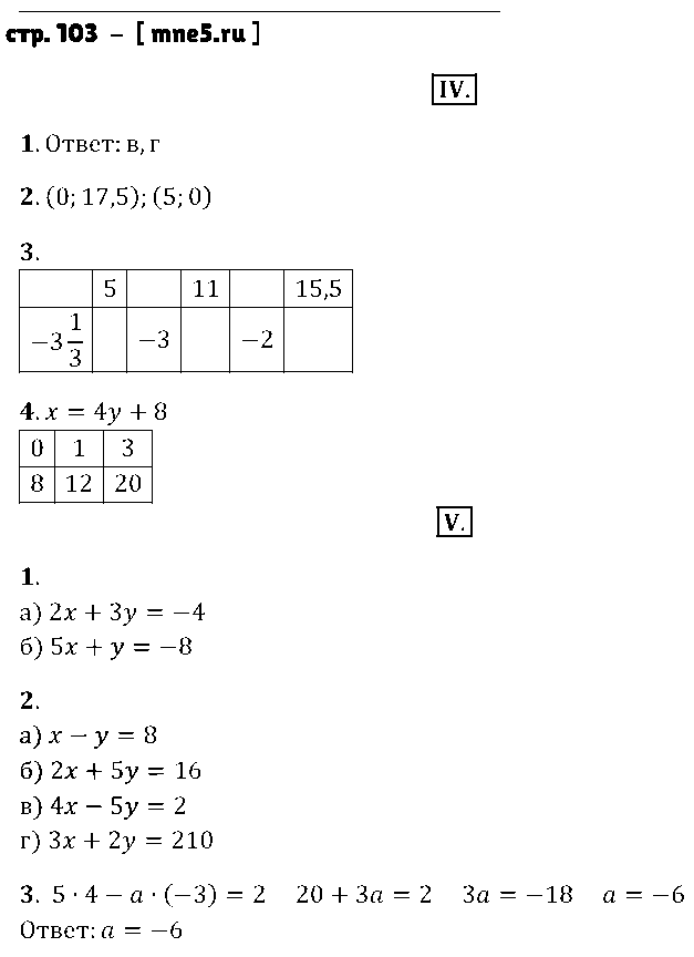 ГДЗ Алгебра 7 класс - стр. 103