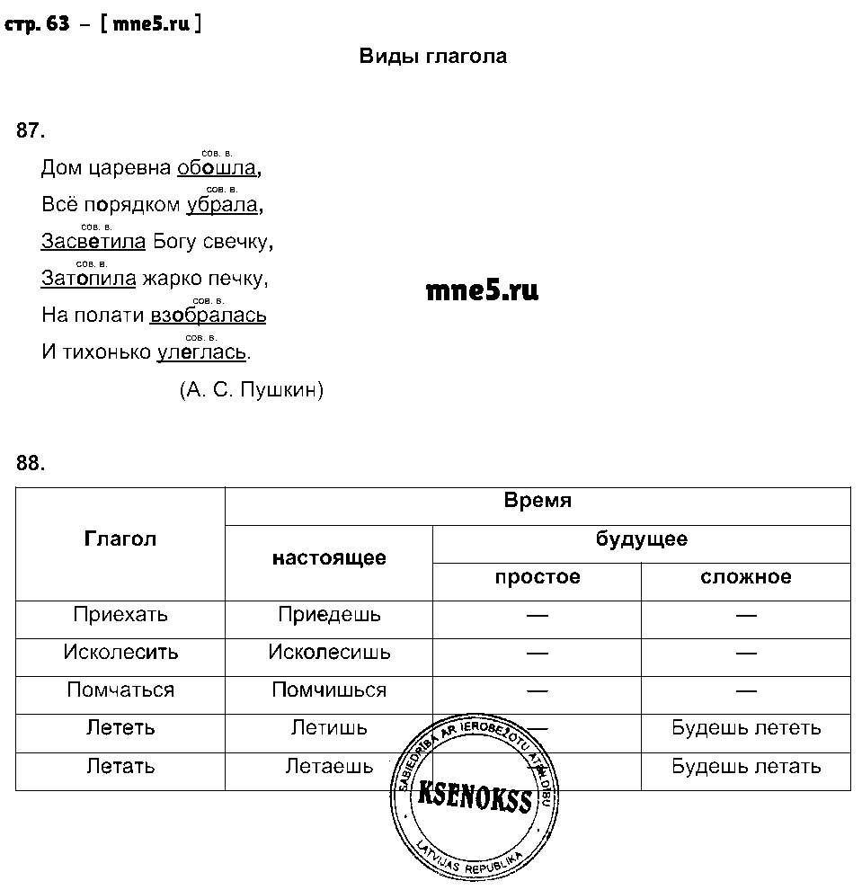 ГДЗ Русский язык 5 класс - стр. 63