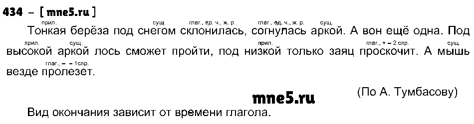 ГДЗ Русский язык 4 класс - 434