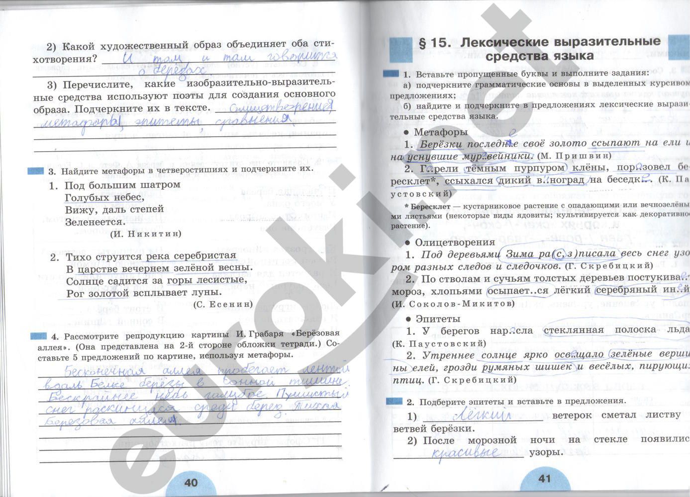 ГДЗ Русский язык 6 класс - стр. 40-41