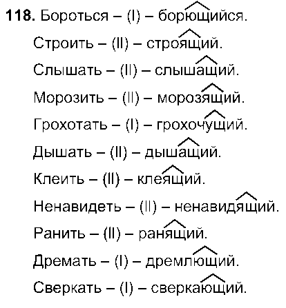 ГДЗ Русский язык 7 класс - 118