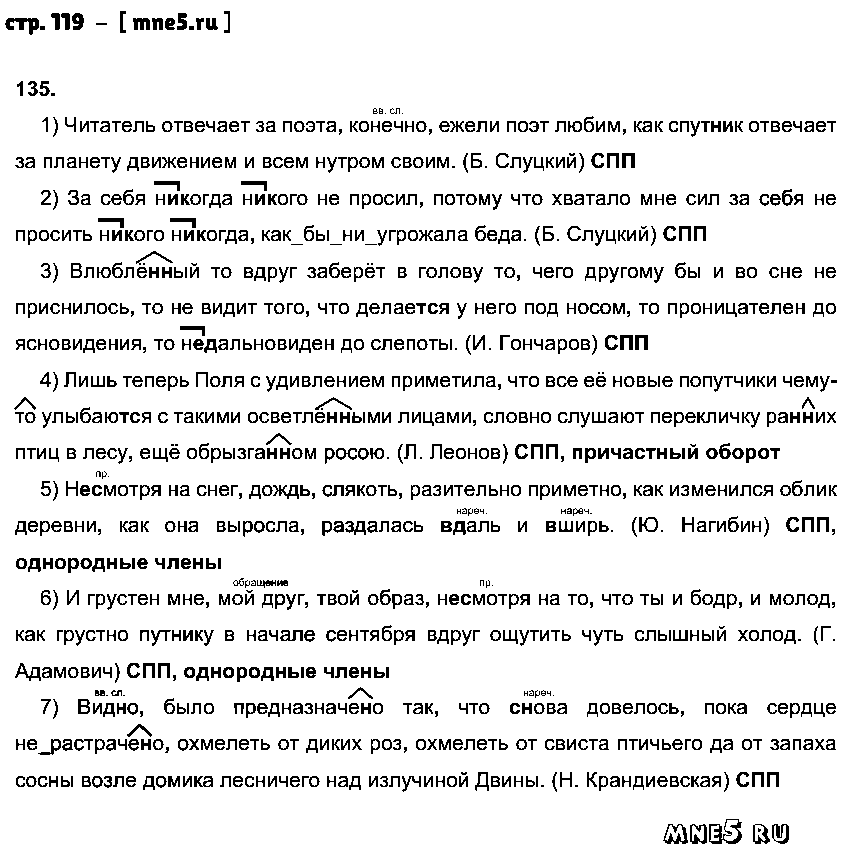 ГДЗ Русский язык 9 класс - стр. 119
