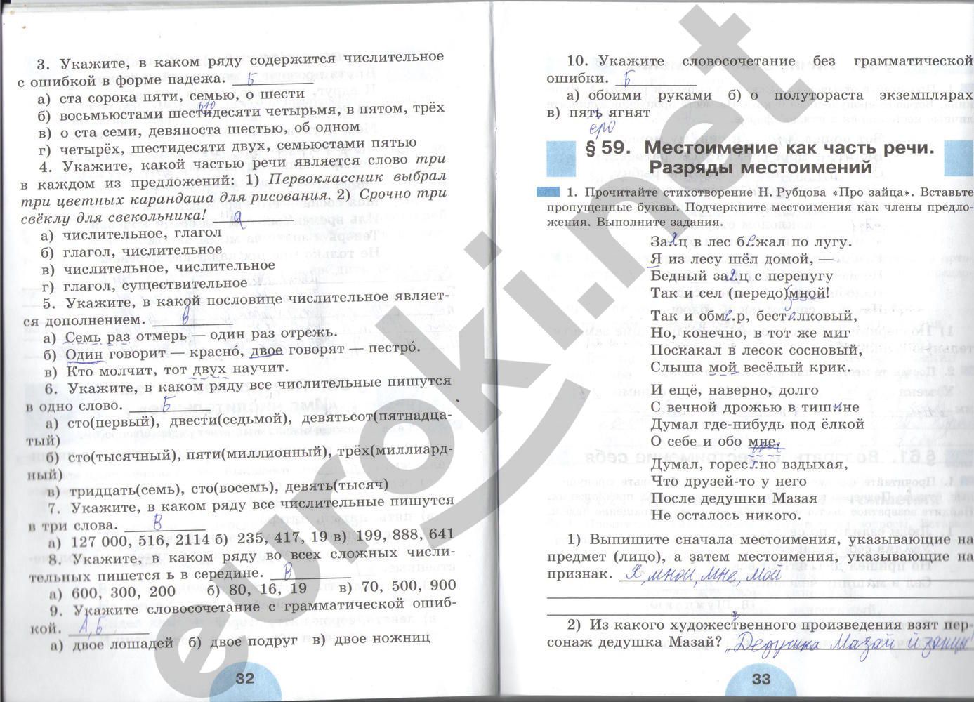 ГДЗ Русский язык 6 класс - стр. 32-33