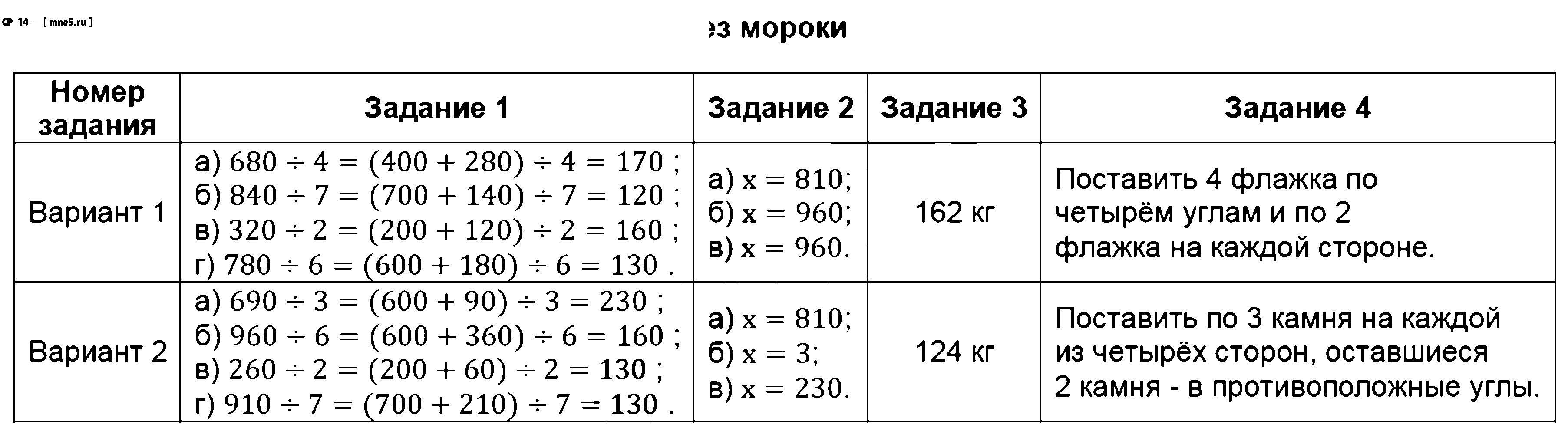 ГДЗ Математика 3 класс - СР-14
