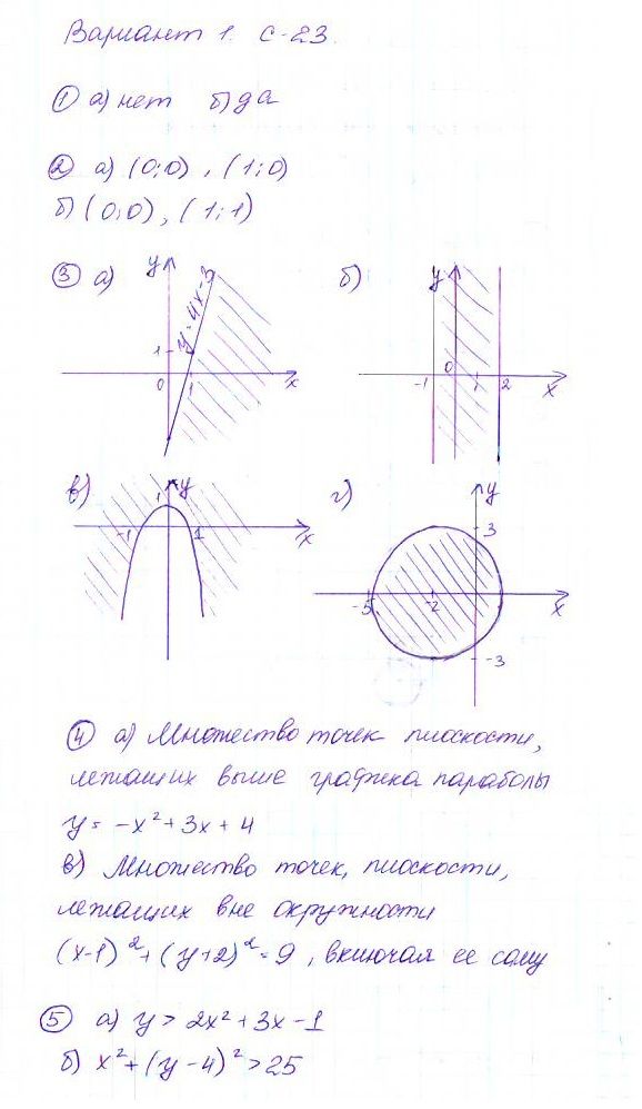 ГДЗ Алгебра 9 класс - С-23