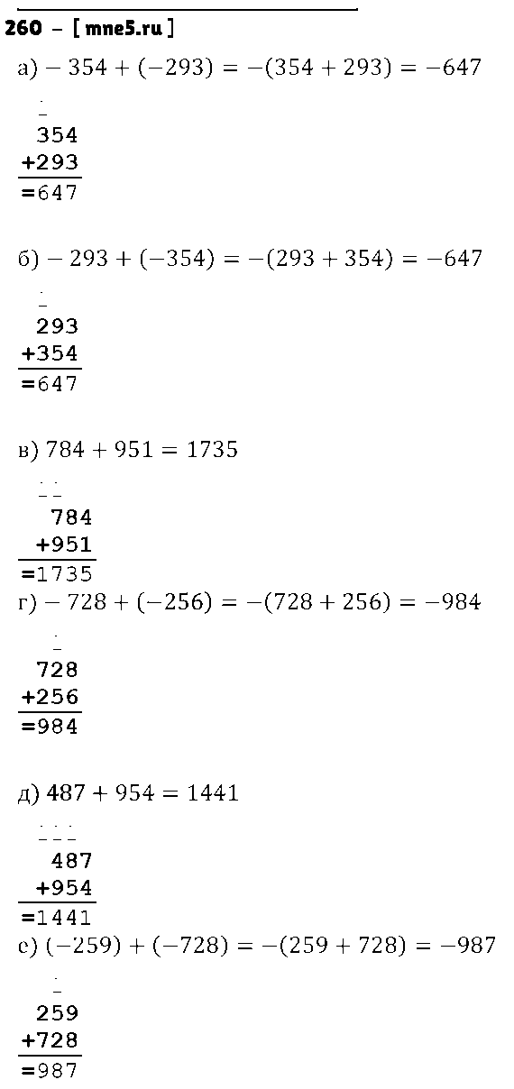 ГДЗ Математика 6 класс - 260