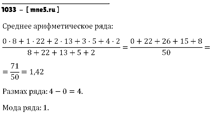 ГДЗ Алгебра 8 класс - 1033