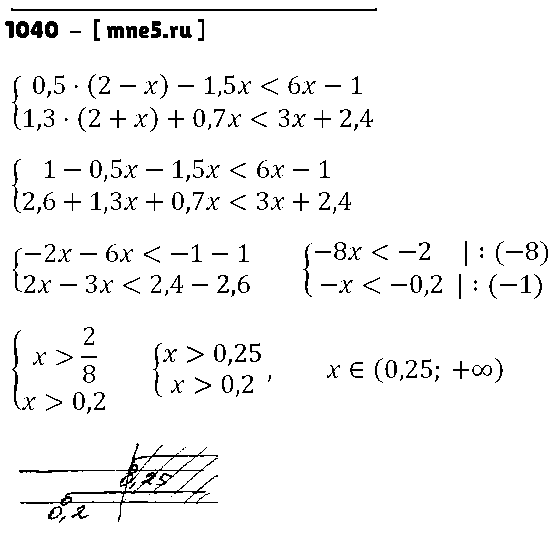 ГДЗ Алгебра 8 класс - 1040