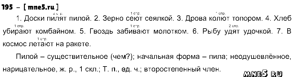 ГДЗ Русский язык 4 класс - 195
