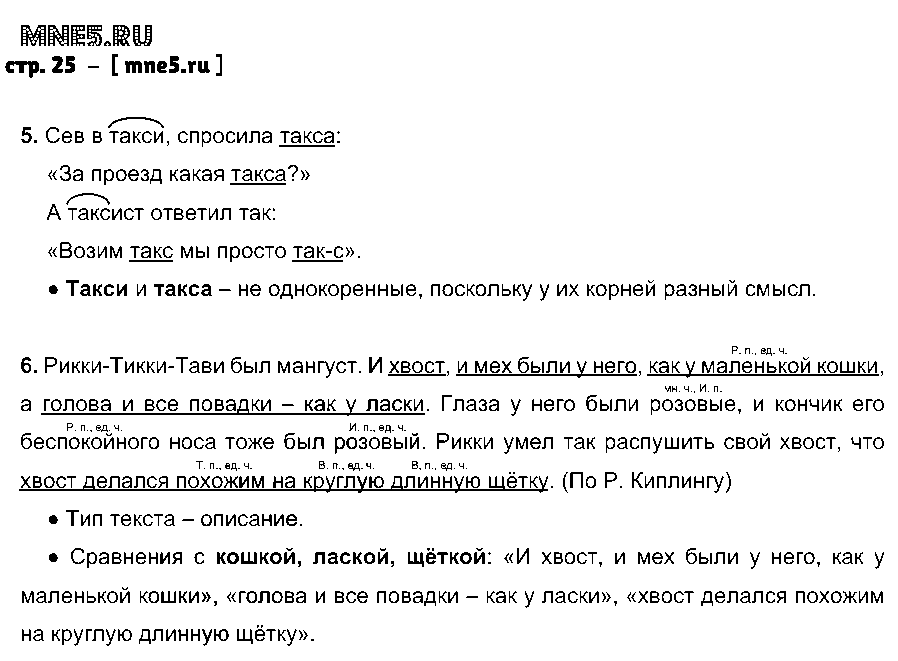 ГДЗ Русский язык 4 класс - стр. 25