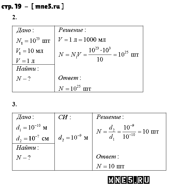 ГДЗ Физика 7 класс - стр. 19