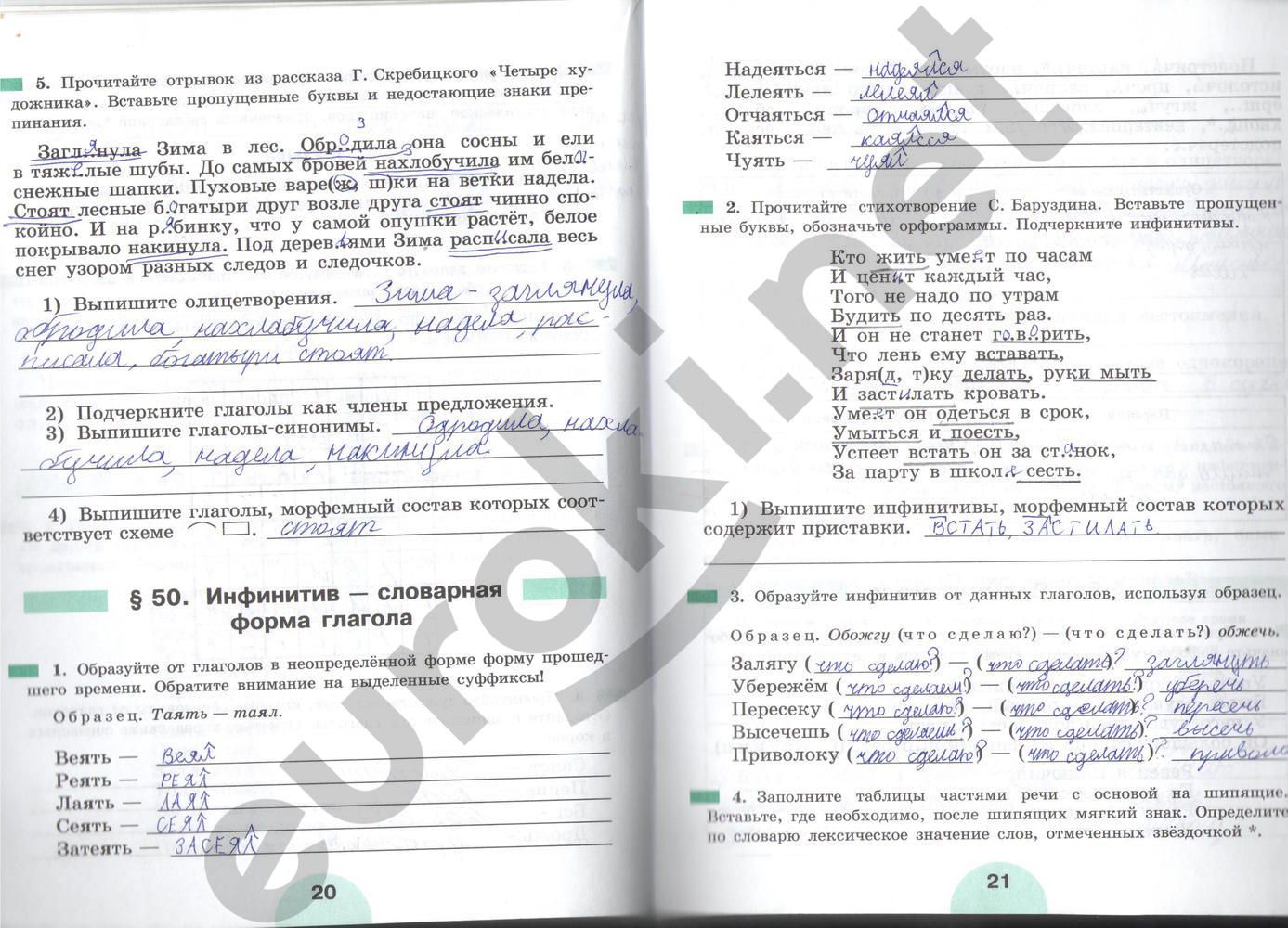 ГДЗ Русский язык 5 класс - стр. 20-21