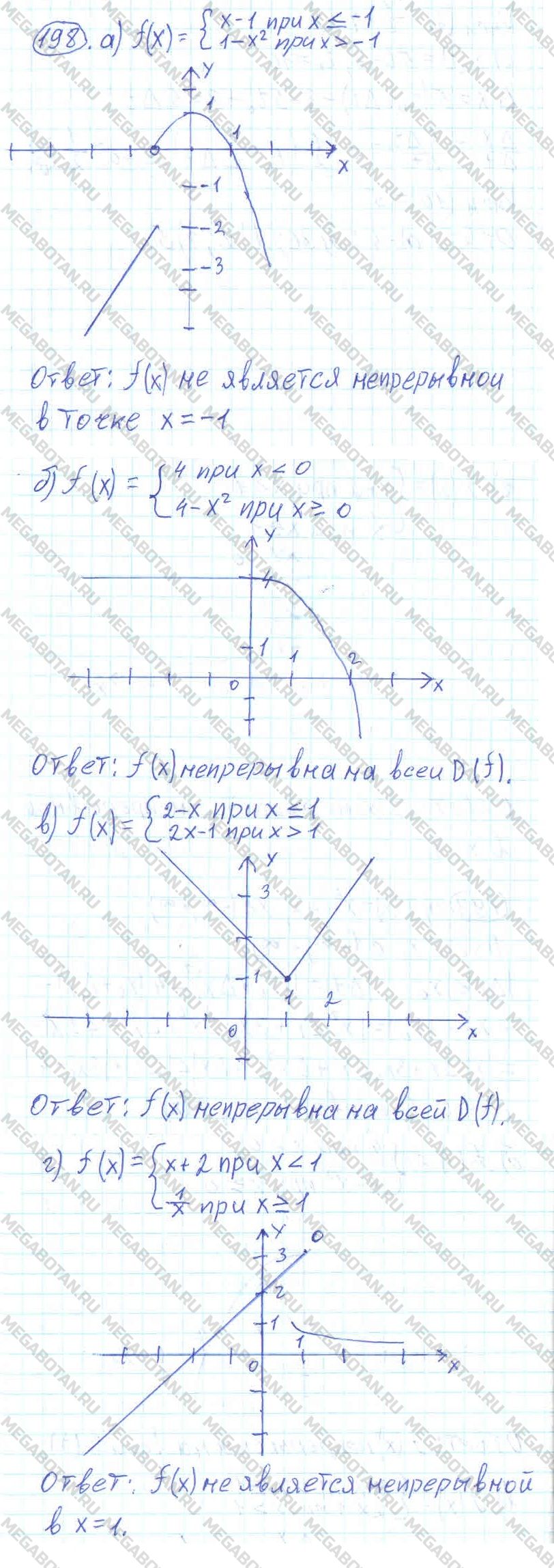 ГДЗ Алгебра 11 класс - 198