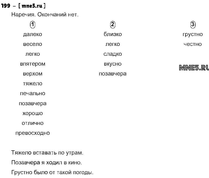 ГДЗ Русский язык 4 класс - 199