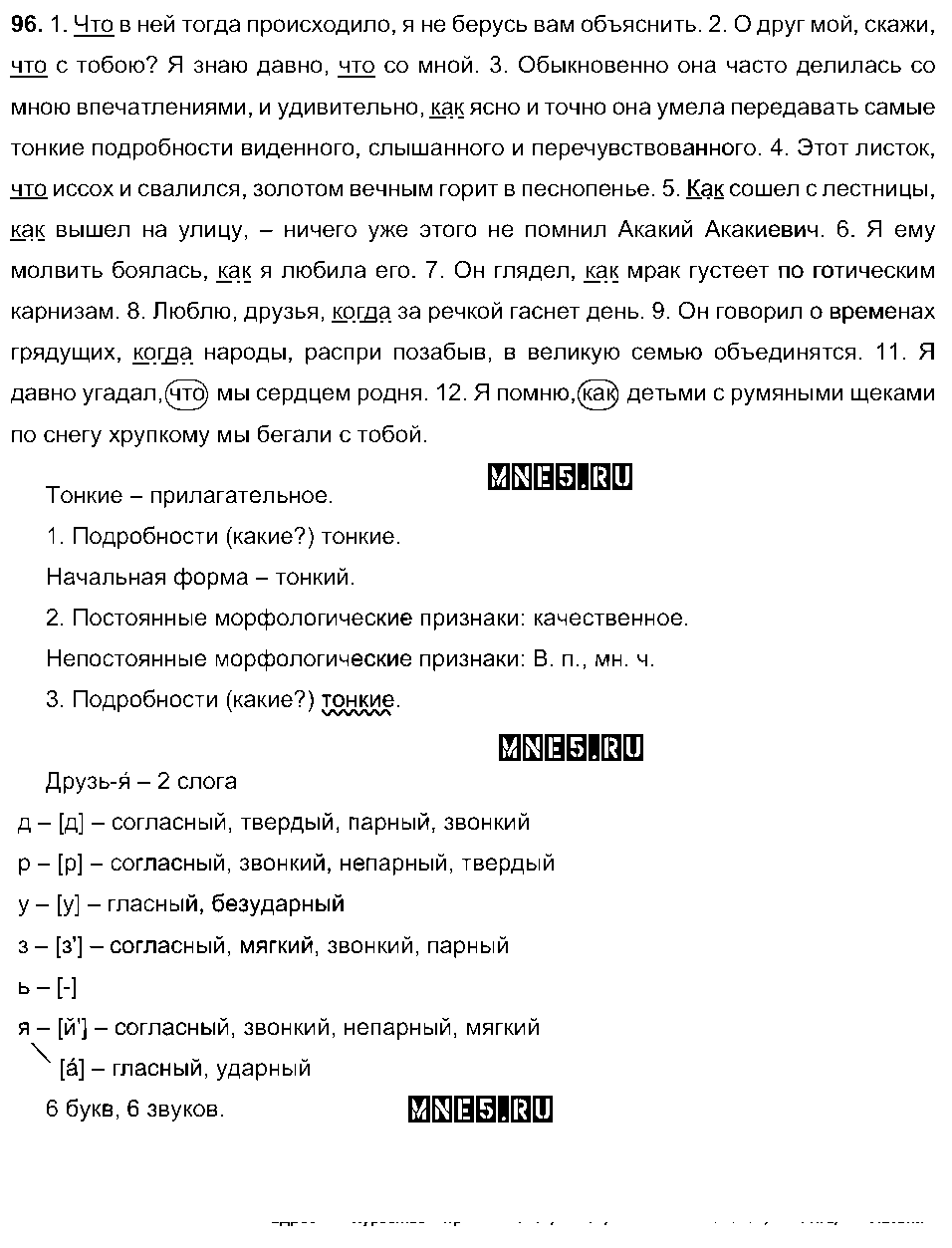 ГДЗ Русский язык 9 класс - 96