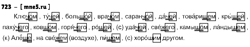 ГДЗ Русский язык 5 класс - 723