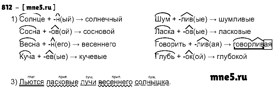 ГДЗ Русский язык 5 класс - 812