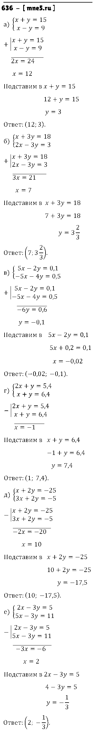 ГДЗ Алгебра 8 класс - 636