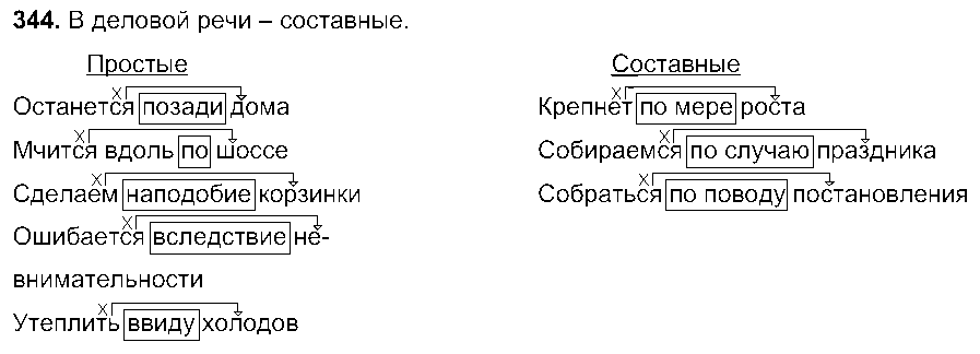 ГДЗ Русский язык 7 класс - 344