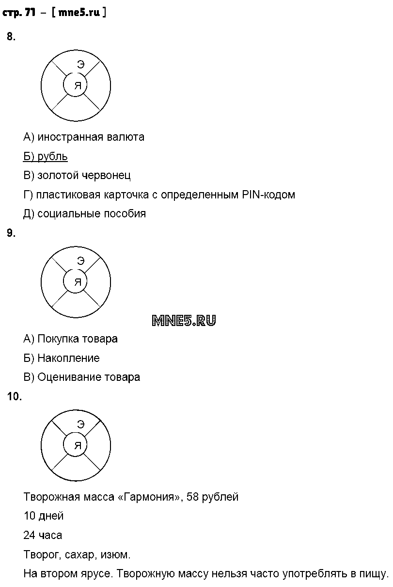 ГДЗ Обществознание 5 класс - стр. 71