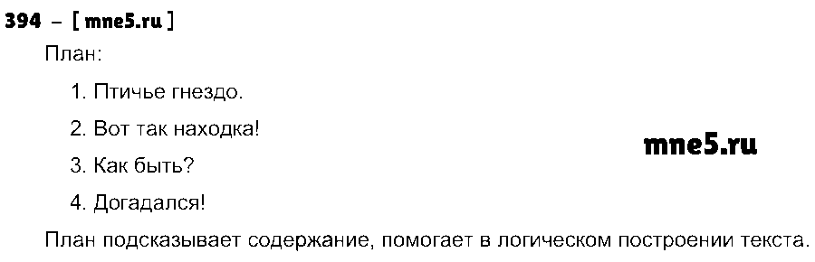 ГДЗ Русский язык 3 класс - 394