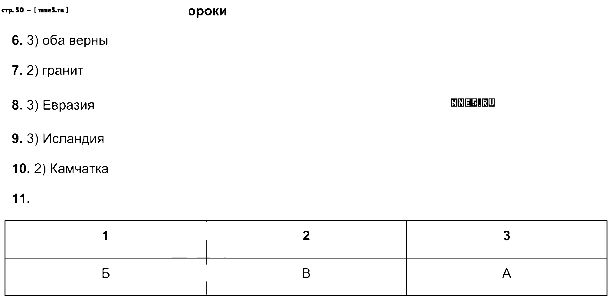 ГДЗ География 6 класс - стр. 50