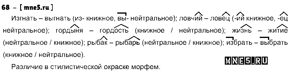 ГДЗ Русский язык 10 класс - 68