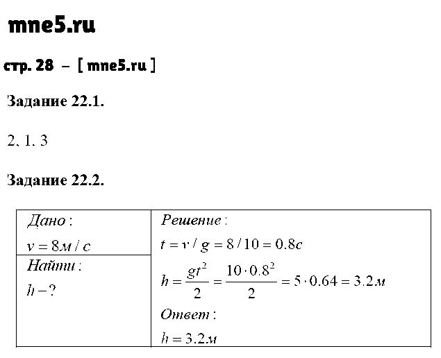 ГДЗ Физика 9 класс - стр. 28