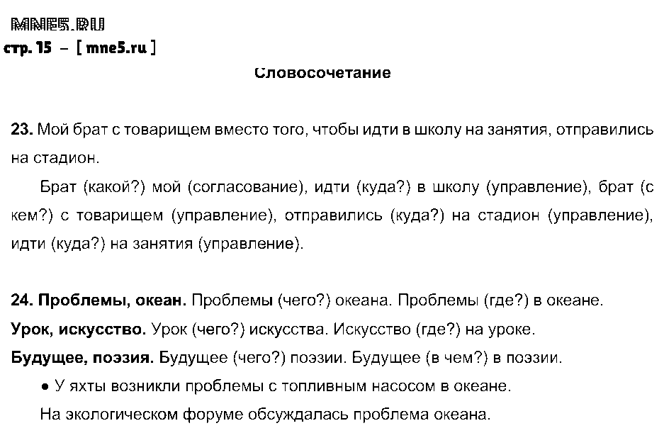 ГДЗ Русский язык 8 класс - стр. 15
