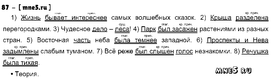 ГДЗ Русский язык 8 класс - 87