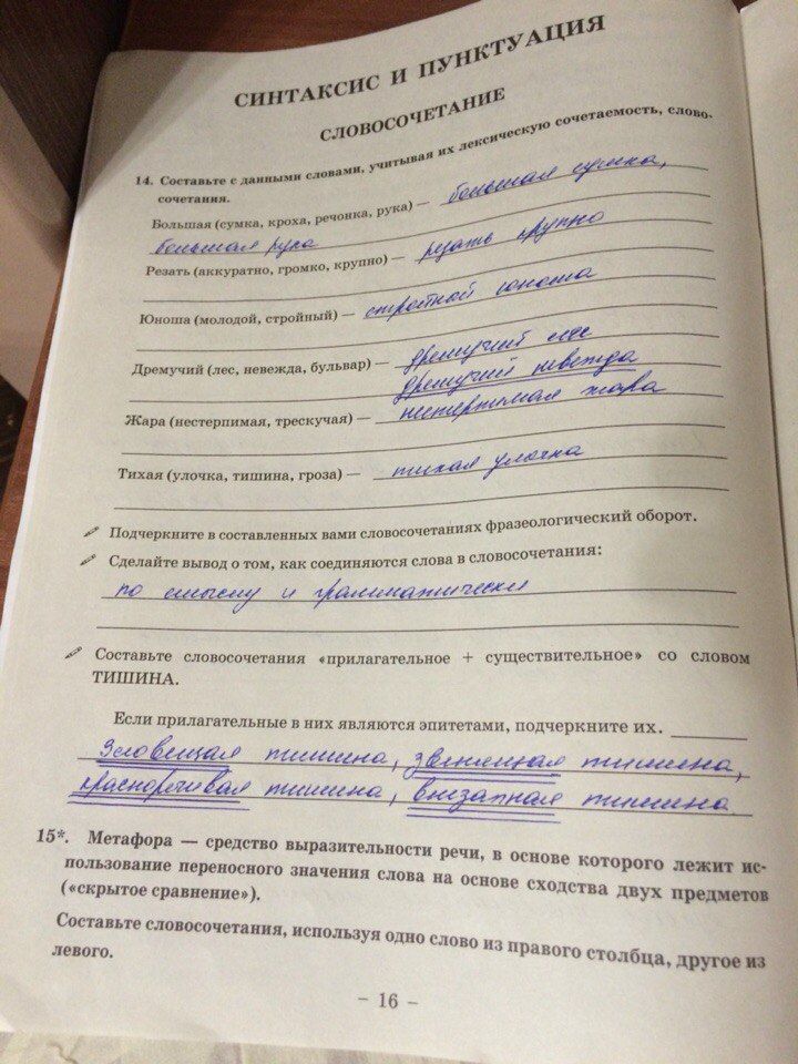ГДЗ Русский язык 8 класс - стр. 16