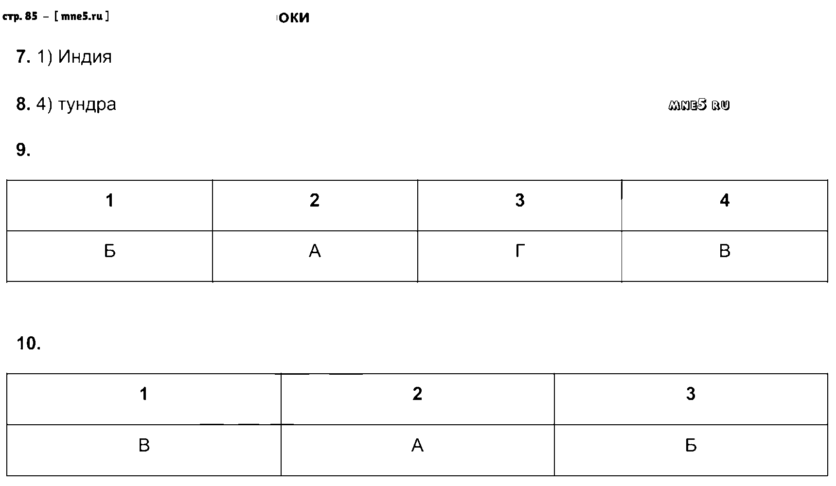 ГДЗ География 6 класс - стр. 85