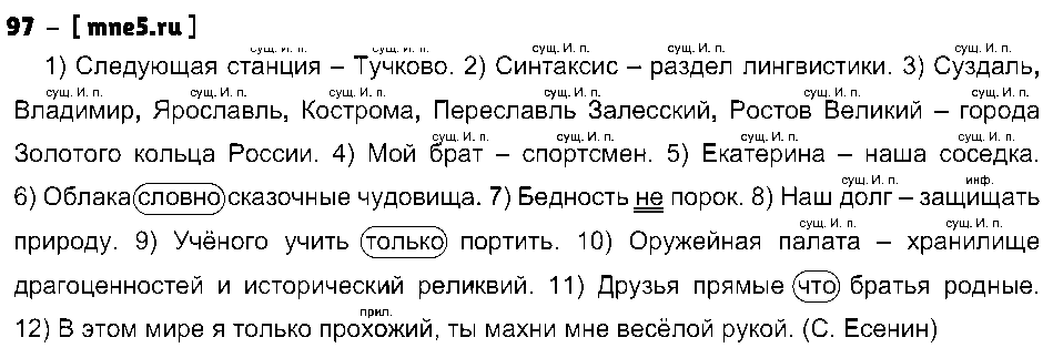 ГДЗ Русский язык 8 класс - 97