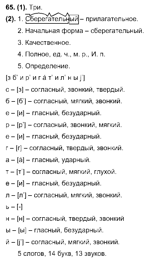 ГДЗ Русский язык 7 класс - 65