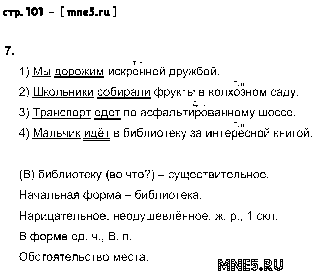ГДЗ Русский язык 4 класс - стр. 101