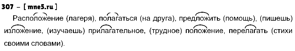 ГДЗ Русский язык 5 класс - 307