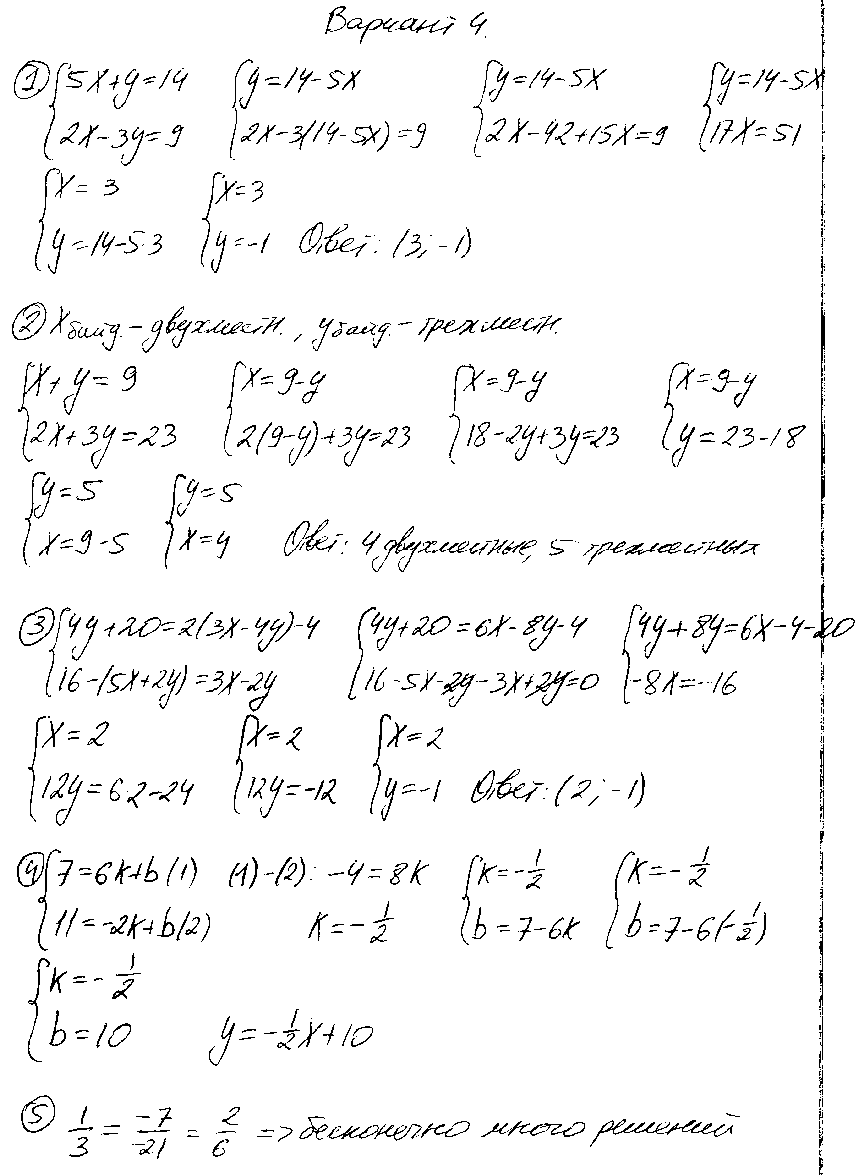 ГДЗ Алгебра 7 класс - К-10А
