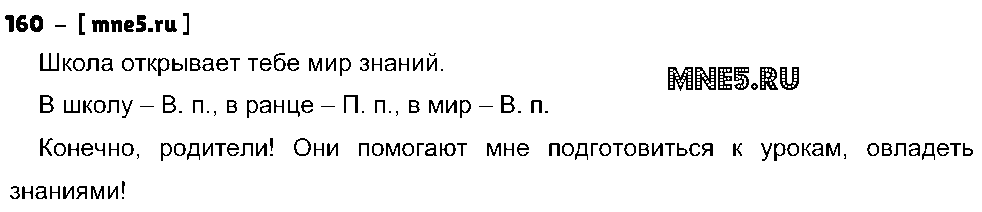 ГДЗ Русский язык 4 класс - 160