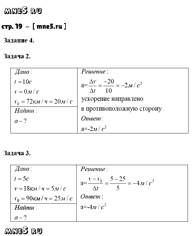 ГДЗ Физика 9 класс - стр. 19