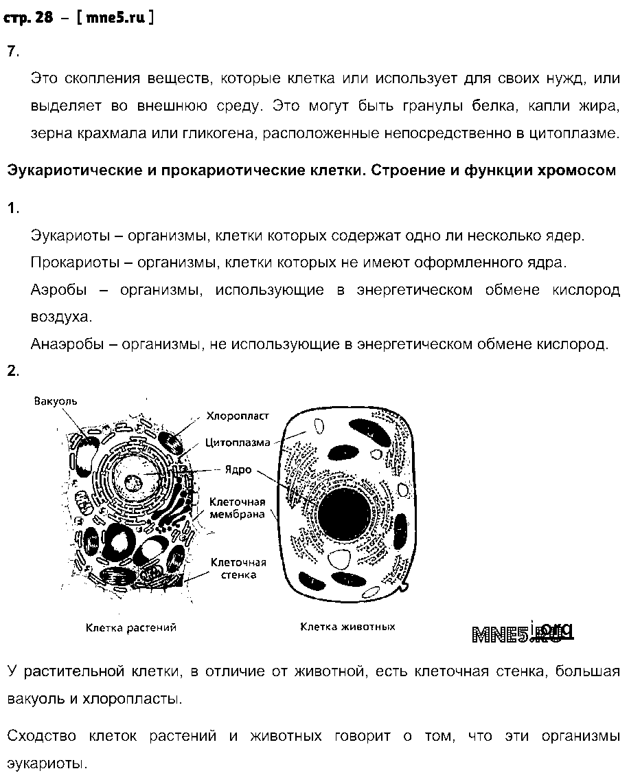 ГДЗ Биология 11 класс - стр. 28